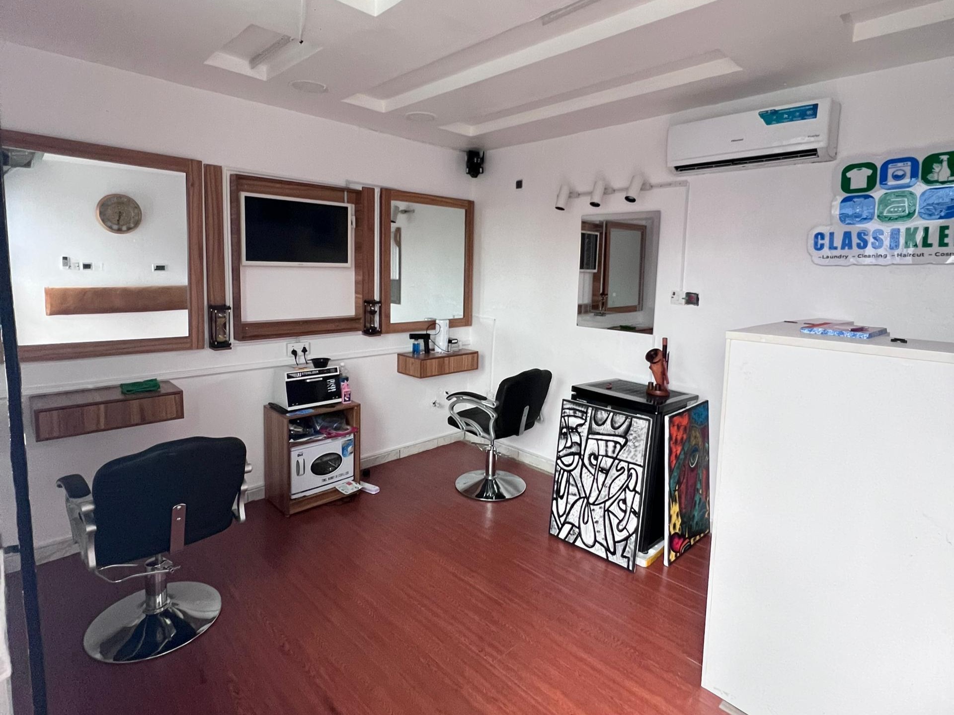 Classi Kleen store interior at Tripple 7 Mall, Lekki Phase 1 - Premium beauty products and home services center